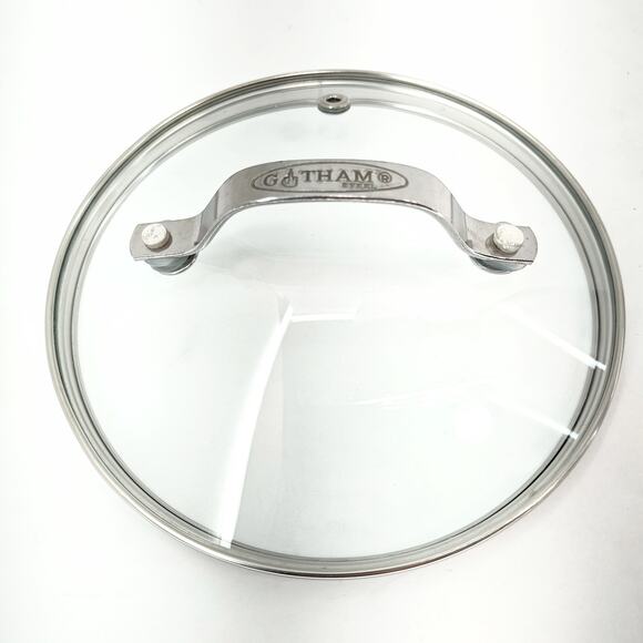Gotham Steel 6-1/4" 6-1/2" Glass And Stainless Steel Pot Pan Replacement Lid - Picture 1 of 3